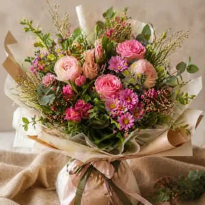 The Blushing Green Bouquet
